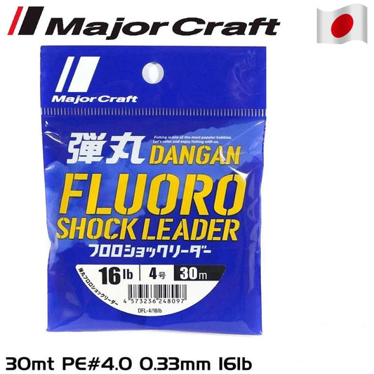 MC Dangan Fluoro Shock Leader DFL 4.0/0.33mm./16Lb/7.2kg./30mt.