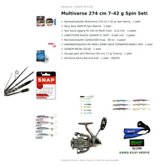 AVmaniA Multiverse 274 cm 7–42 g Spin Seti — kamış koruma kılıfı hediyeli