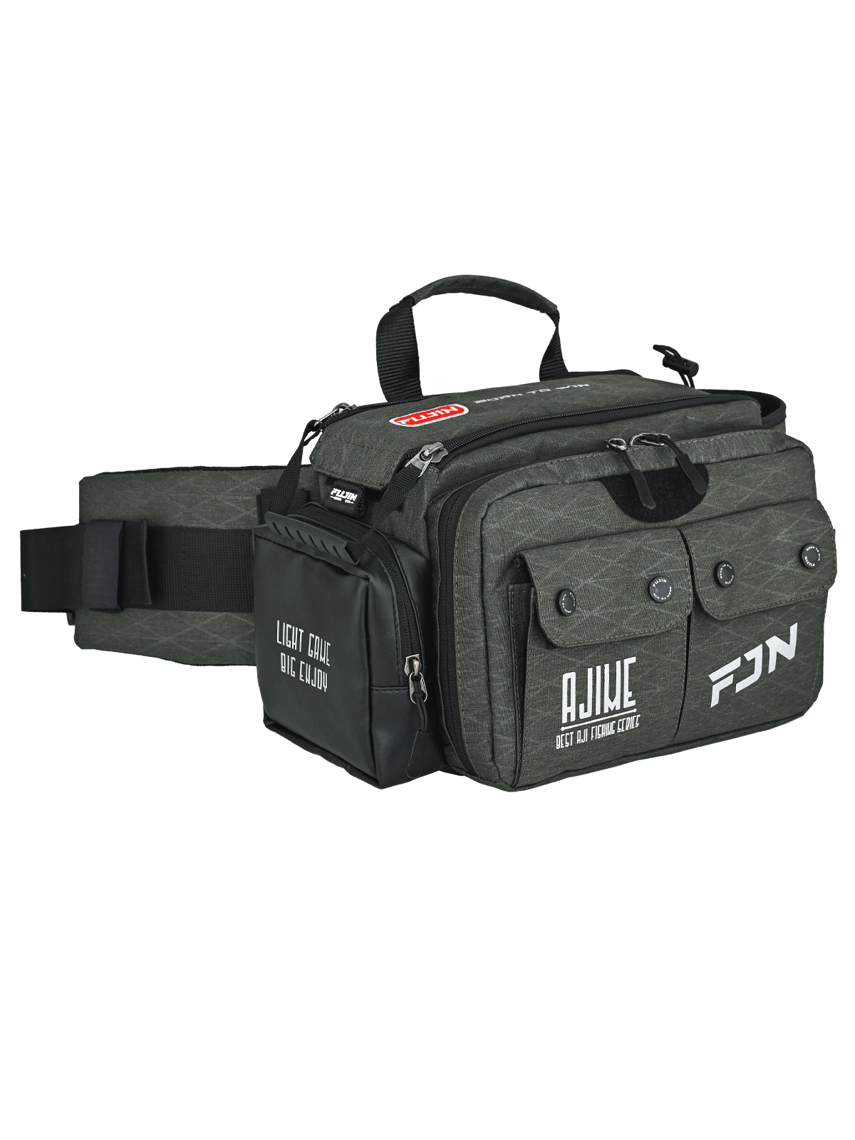 Fujin Ajime Bel Çantası Khaki - Balıkçı Çantası