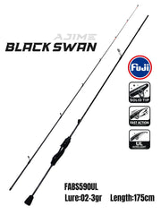 Fujin Ajime Black Swan 175cm 02-3gr Aji LRF Olta Kamışı