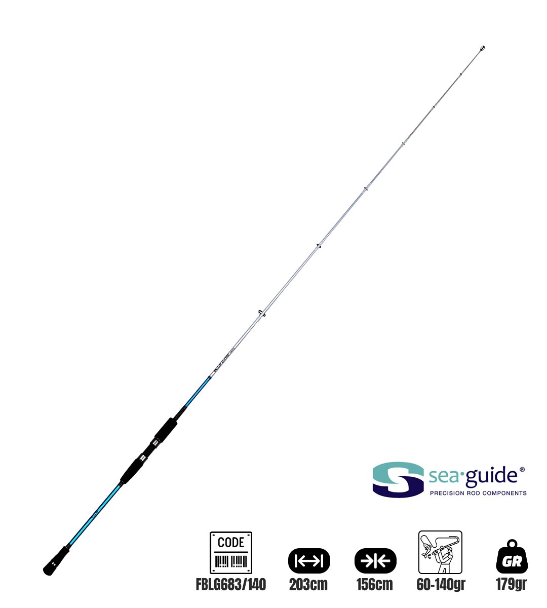 Fujin BlueGame Jigging 203cm 60-140gr Jig Olta Kamışı