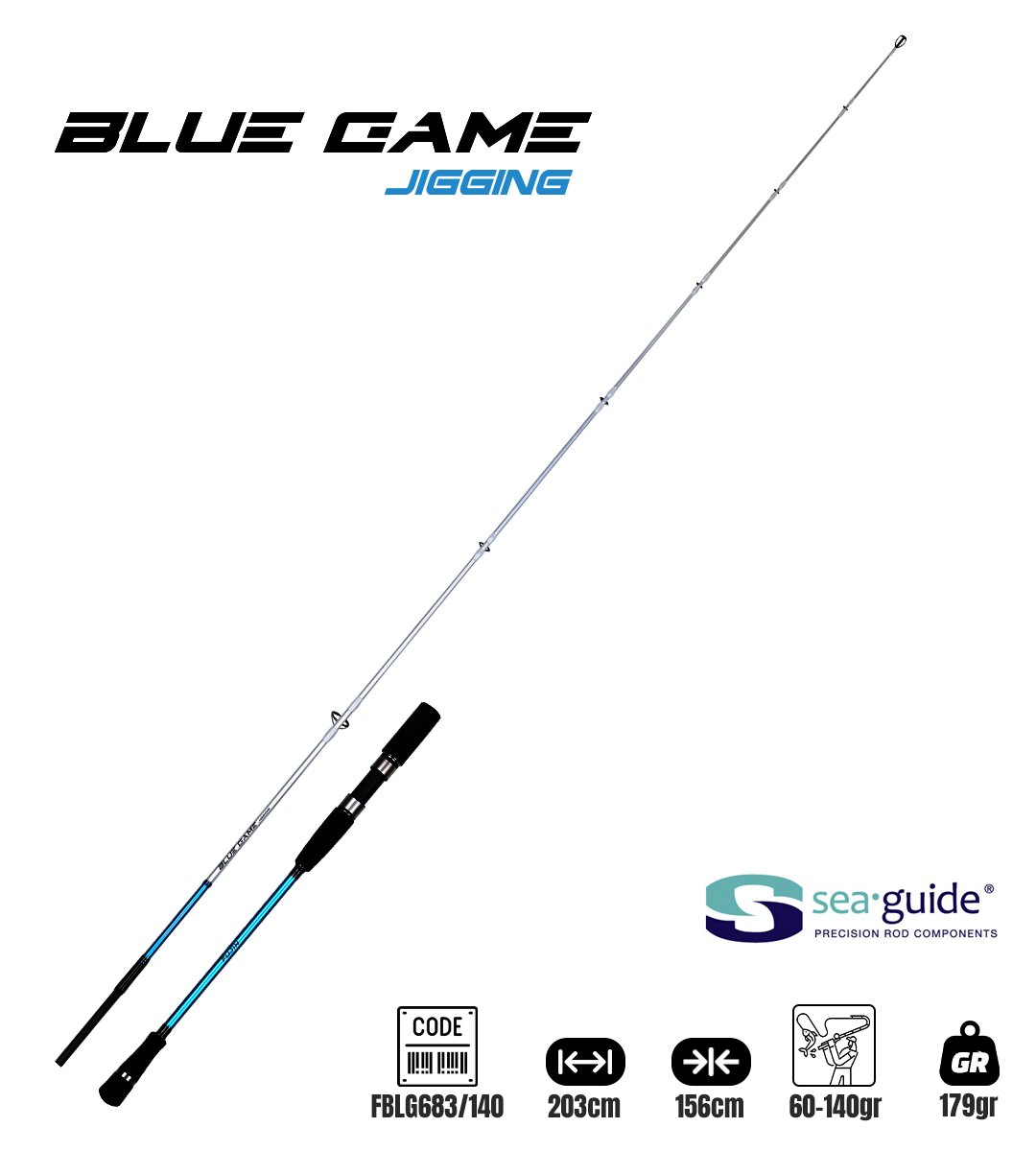 Fujin BlueGame Jigging 203cm 60-140gr Jig Olta Kamışı