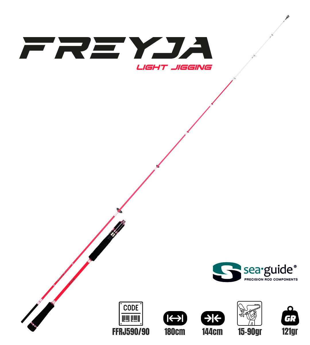Fujin Freyja Light Jigging 180cm 15-90gr Jig Olta Kamışı