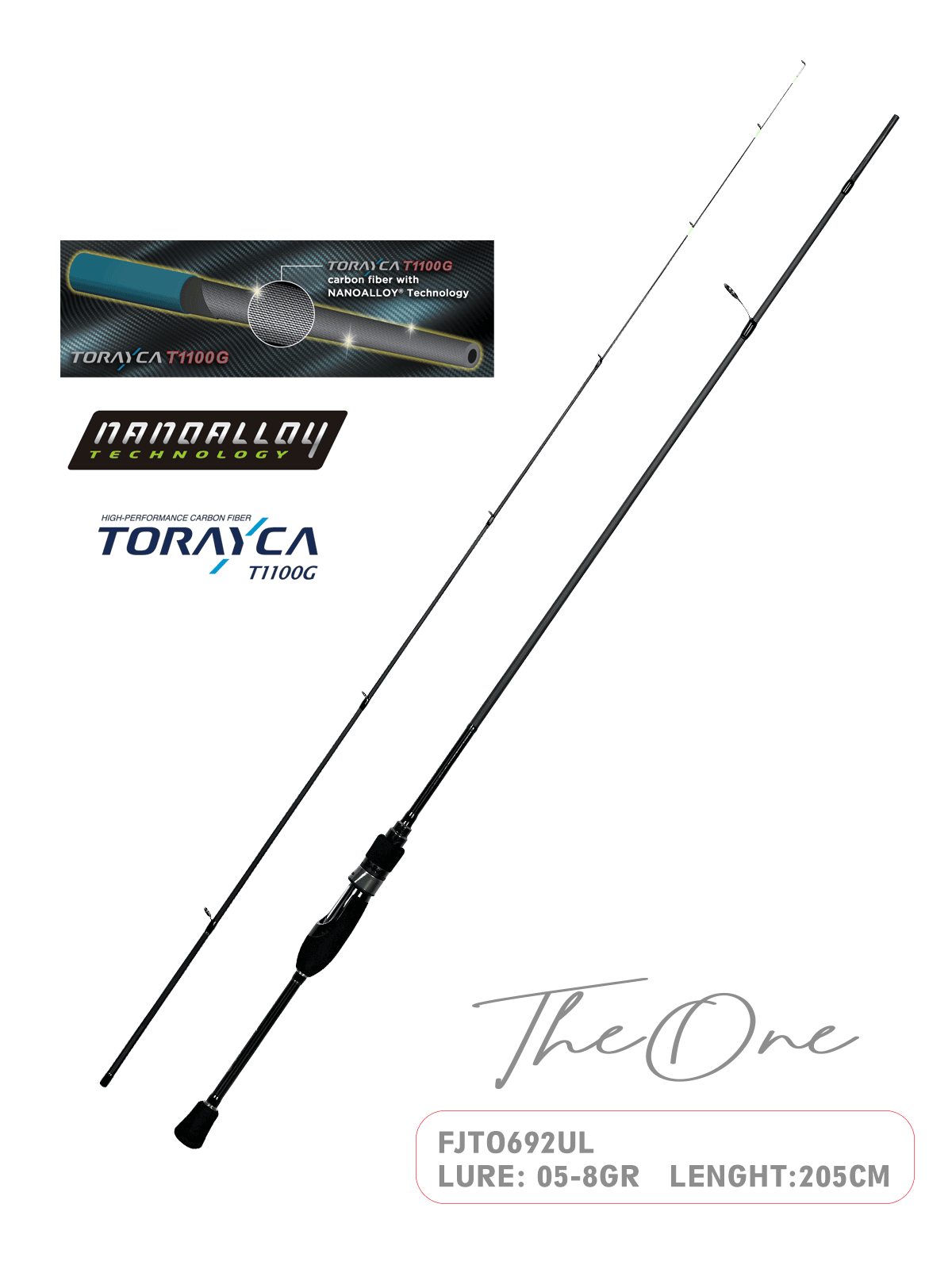 Fujin TheOne 205cm 05-8gr LRF Olta Kamışı