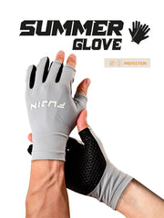 Fujin Pro Angler S24 Summer Gloves Grey Eldiven
