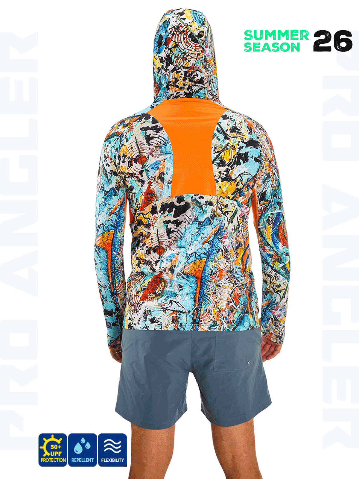 Fujin Rolla S26 Buff&Hoodie Makai Orange Balıkçı Giyim