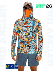 Fujin Rolla S26 Buff&Hoodie Makai Orange Balıkçı Giyim