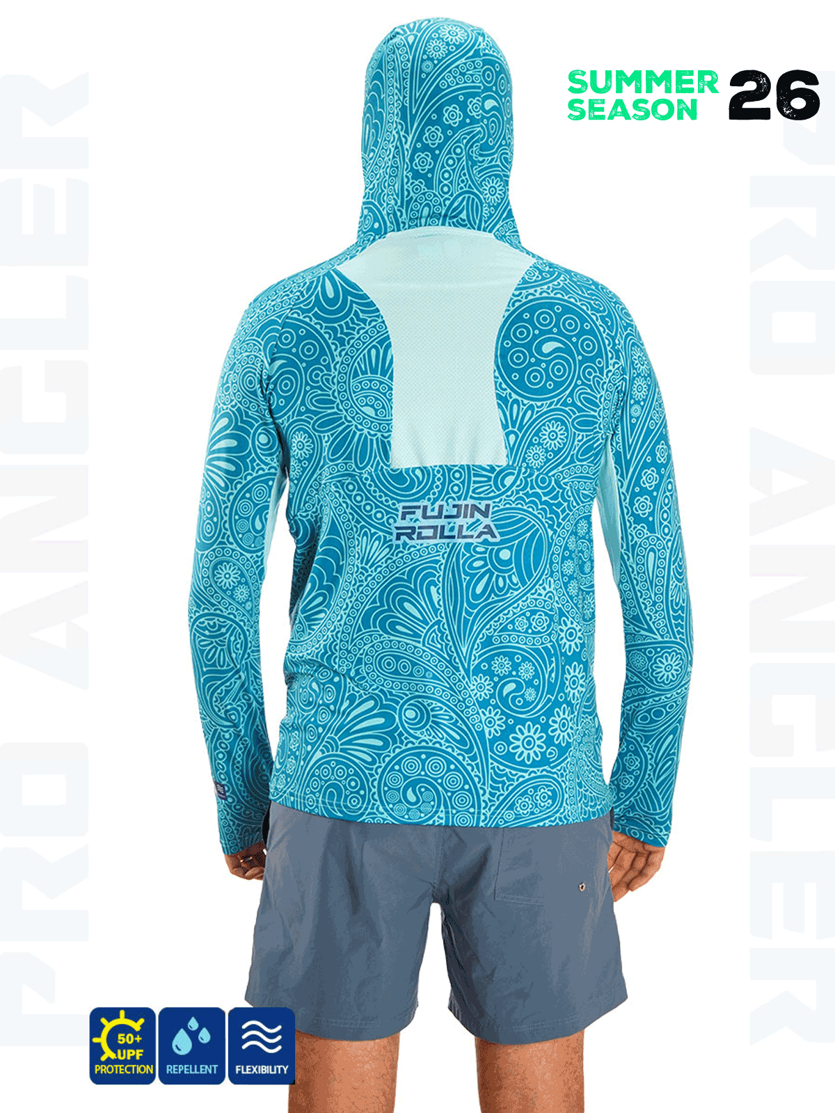Fujin Rolla S26 Buff&Hoodie Swordfish Mint Balıkçı Giyim