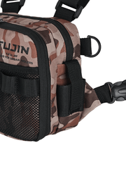Fujin Tactical Vest Brown Camo Balıkçı Çantası