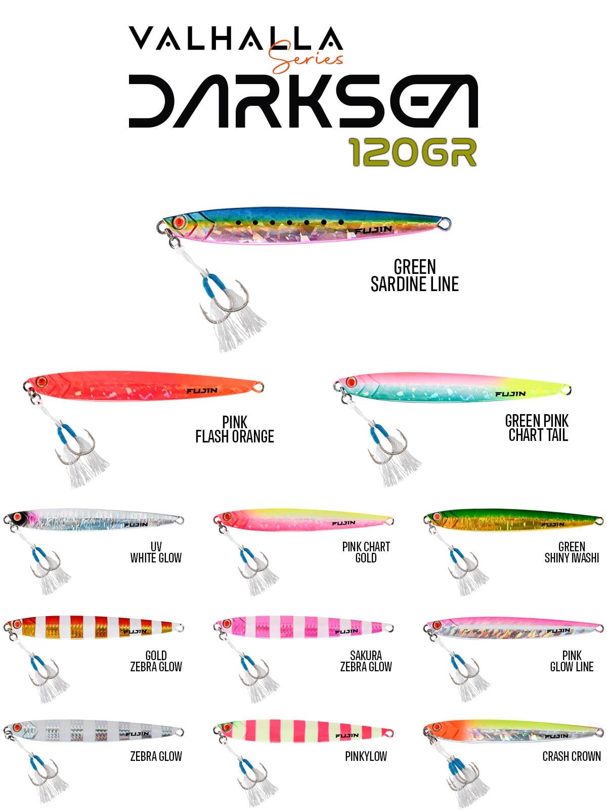 Fujin Valhalla Darksea 120gr Metal Jig Yem