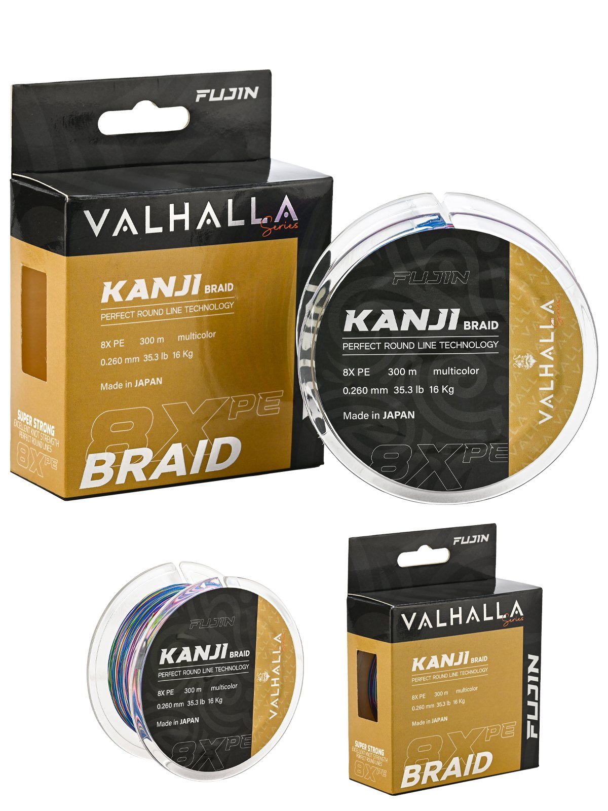 Fujin Valhalla Kanji 8X 300MT Multicolor İp Misina