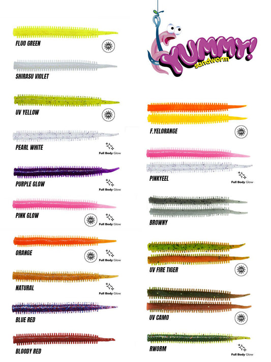 FUJIN Yummy Sandworm 7cm LRF Silikon Yem