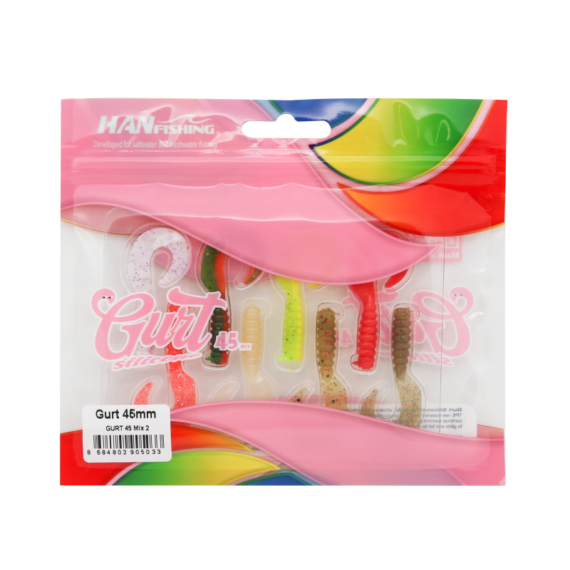 Hanfish Gurt 4.5cm Lrf Silikon Yem Mix Paket
