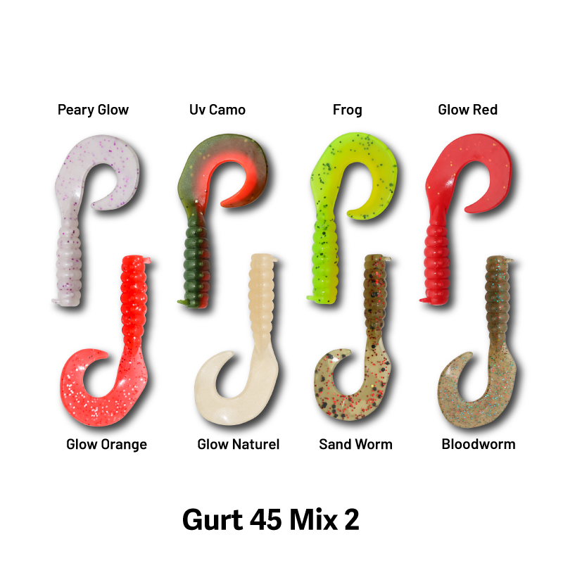 Hanfish Gurt 4.5cm Lrf Silikon Yem Mix Paket