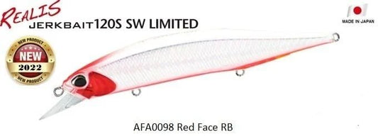DUO Realis Jerkbait 120SP SW AFA0098 Red Face RB Maket Yem
