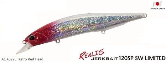 DUO Realis Jerkbait 120SP SW AOA0220 / Astro Red Head Maket Yem
