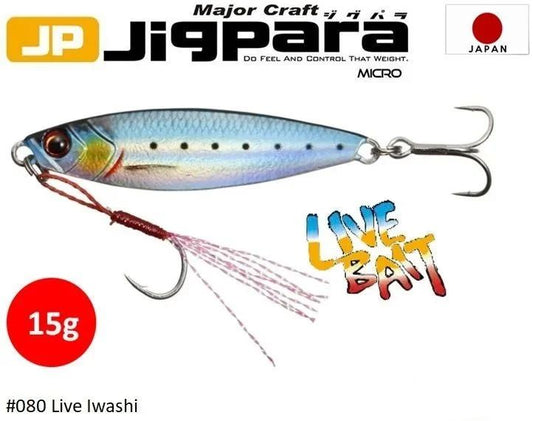 Major Craft Jigpara Micro Jig JPM-15gr #80 Live Iwashi