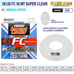 Owner Kizuna 56128 Fc 50mt Super Clear Shock Leader