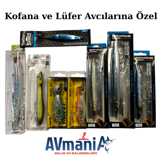 Kofana ve Lüfer Avcılarına Özel Tam Kadro Suni Yem Seti