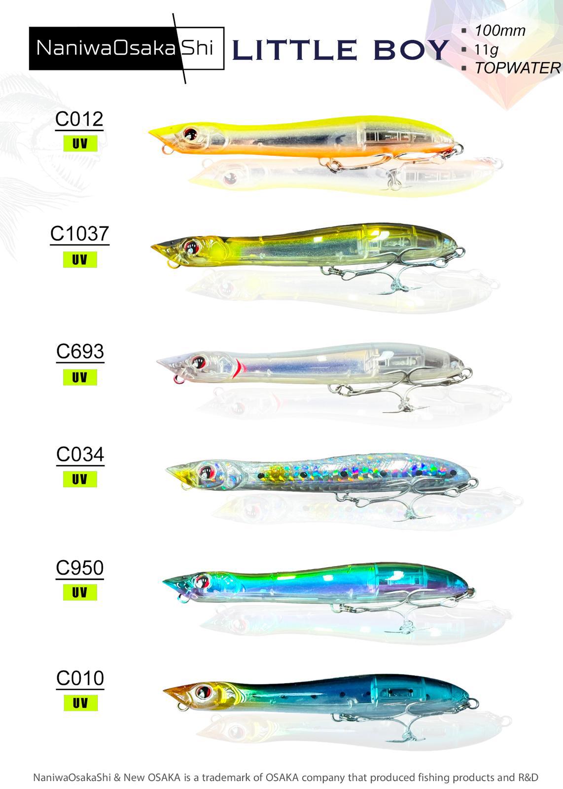 NANIWAOSAKASHI LITTLE BOY 100MM 11GR SU ÜSTÜ MAKET YEM