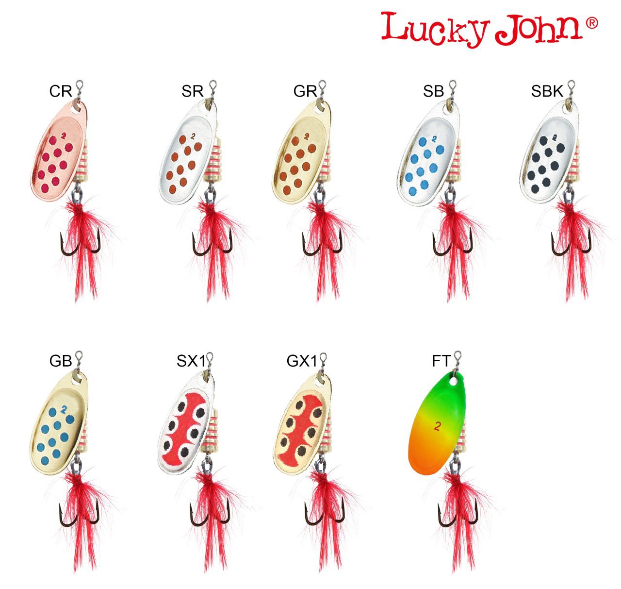 Lucky John Spin X Round Döner Alabalık Kaşığı 3.5Gr No:1