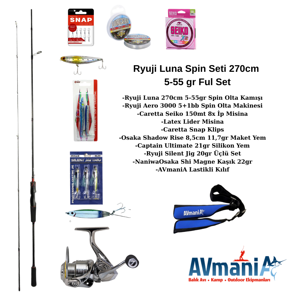 Ryuji İle Spin Avına Başlıyorum Full Olta Seti 270cm 5-55gr