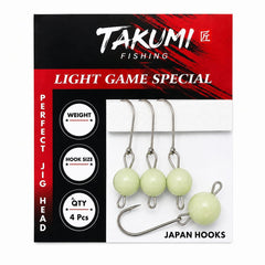 TAKUMI JİGHEAD LRF MAFSALLI GLOW 4 LÜ PAKET