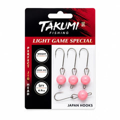 TAKUMI JİGHEAD LRF MAFSALLI PİNK GLOW 4 LÜ PAKET