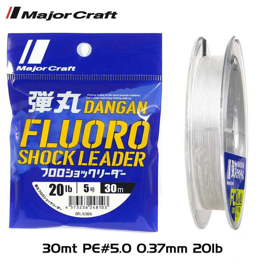 MC Dangan Fluoro Shock Leader DFL 5.0/0.37mm./20Lb/9.1kg./30mt.