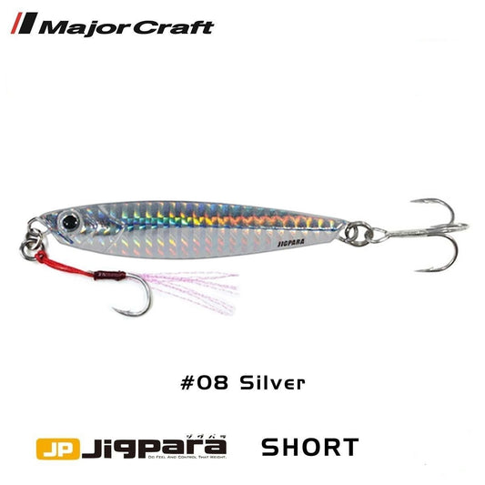 Major Craft Jigpara Short Jig JPS-80gr 95mm #08 Silver