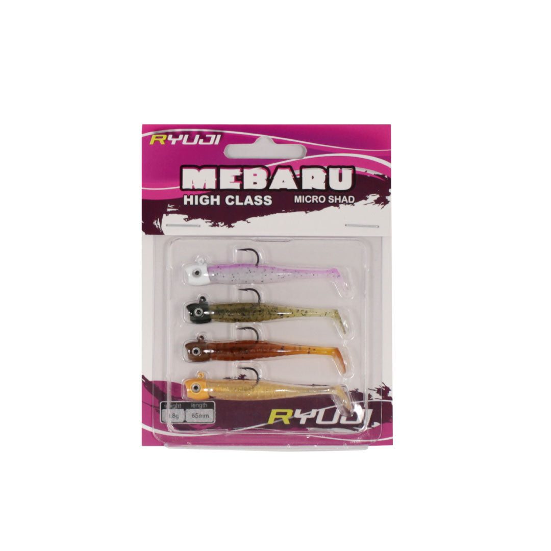 RYUJİ MEBARU MICRO SHAD 65MM 3.8GR NATURAL MIX SİLİKON YEM