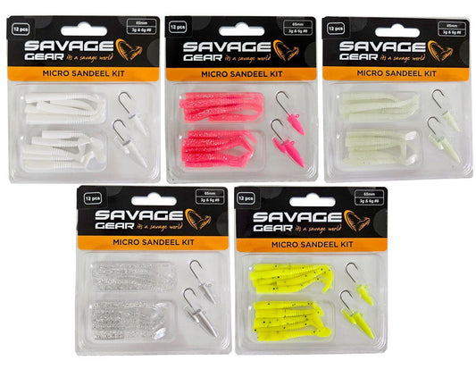 Savage gear Lrf Micro Sandeel Kit 12 Adet(1+1.5+5) Suni Yem