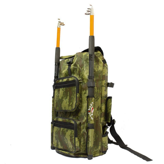 MODİBAGS BALIKÇI SIRT ÇANTASI KAMUFLAJ