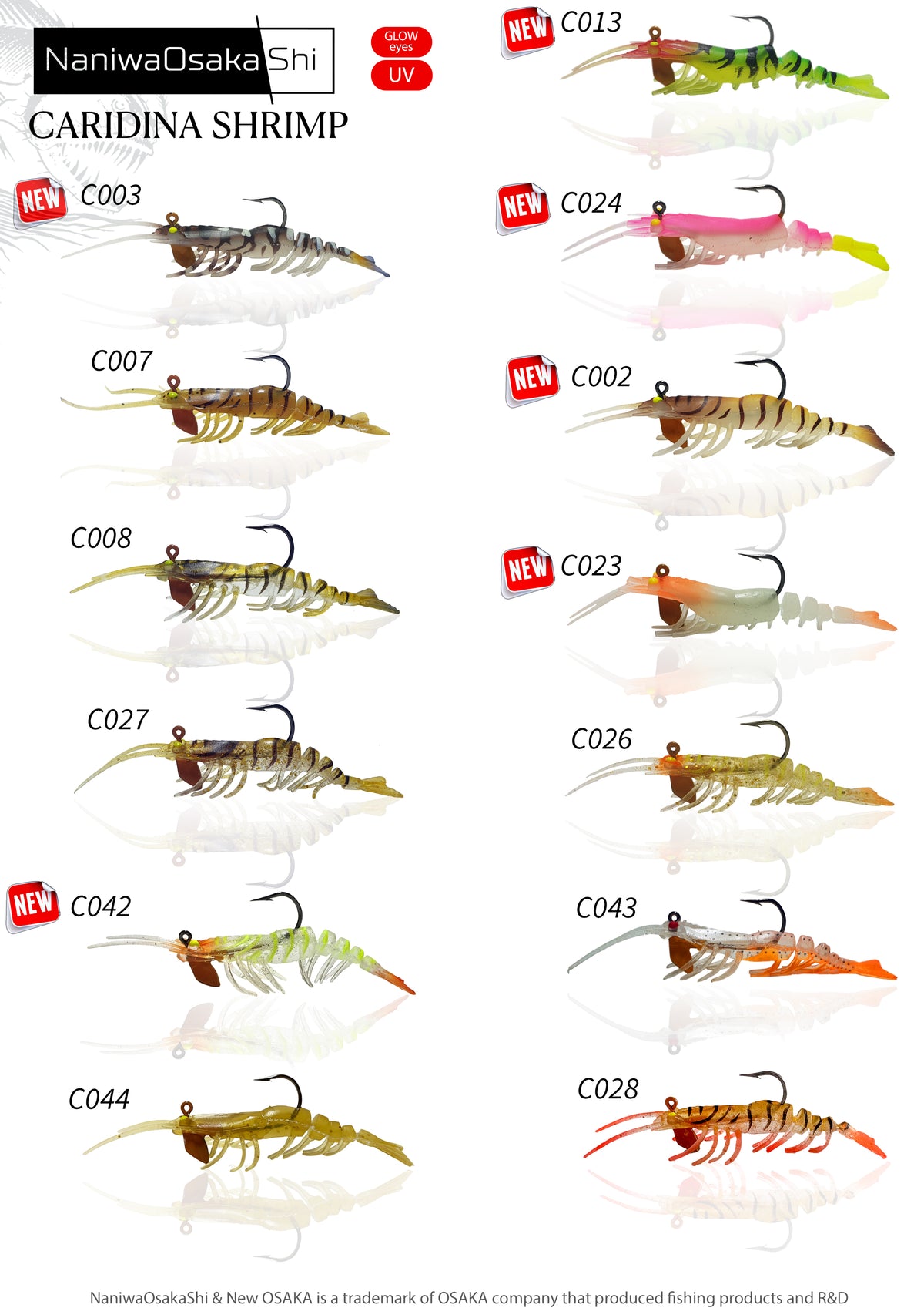 NaniwaOsaka Shi Caridina Shrimp 10CM 14GR  Silikon Karides