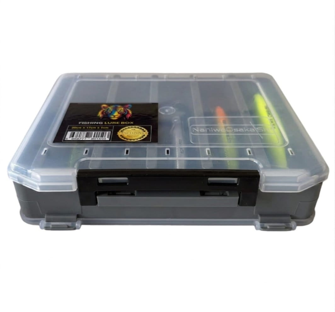 NANIWAOSAKA SHI FISHING LURE BOX MAKET BALIK KUTUSU 14CM