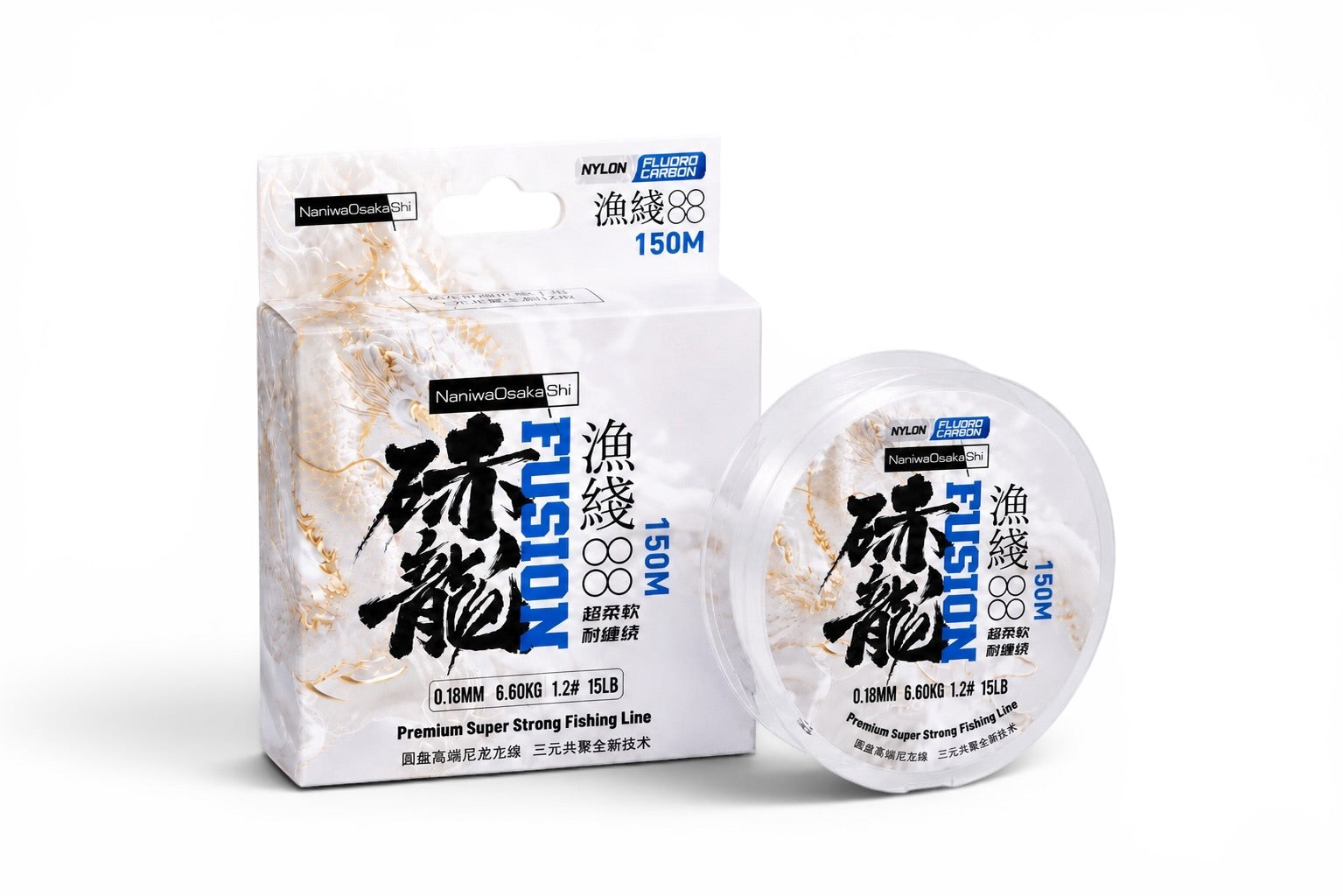 NaniwaOsaka Shi Fusion Flourocarbon Kaplama Misina 150mt