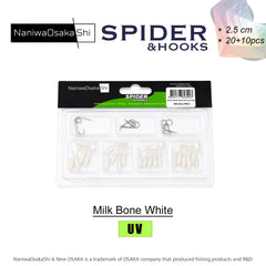 NaniwaOsaka Shi Spider Orak Kuyruk 2.5cm Lrf Silikon Yem