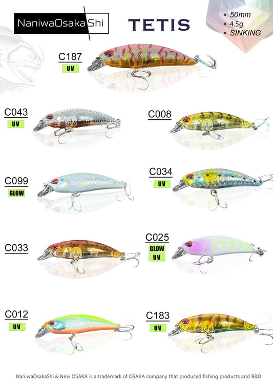NANIWAOSAKASHI TETIS 50MM 4.5G SINKING MAKET YEM