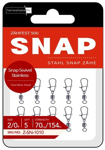 NaniwaOsaka Shi Zahfest500 Snap Swivel Stainless