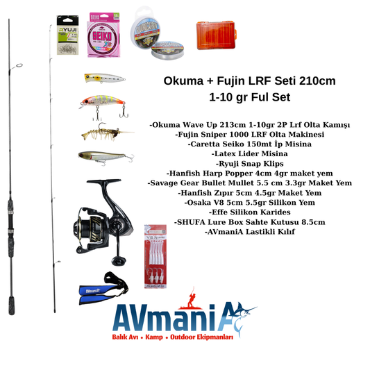 Okuma + Fujin Lrf Olta Seti 210cm 1-10gr