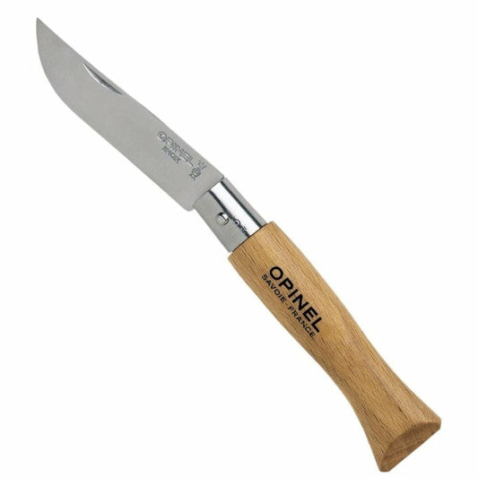 Opinel Inox 8 No Kayın Saplı Fleto Paslanmaz Çelik Çakı