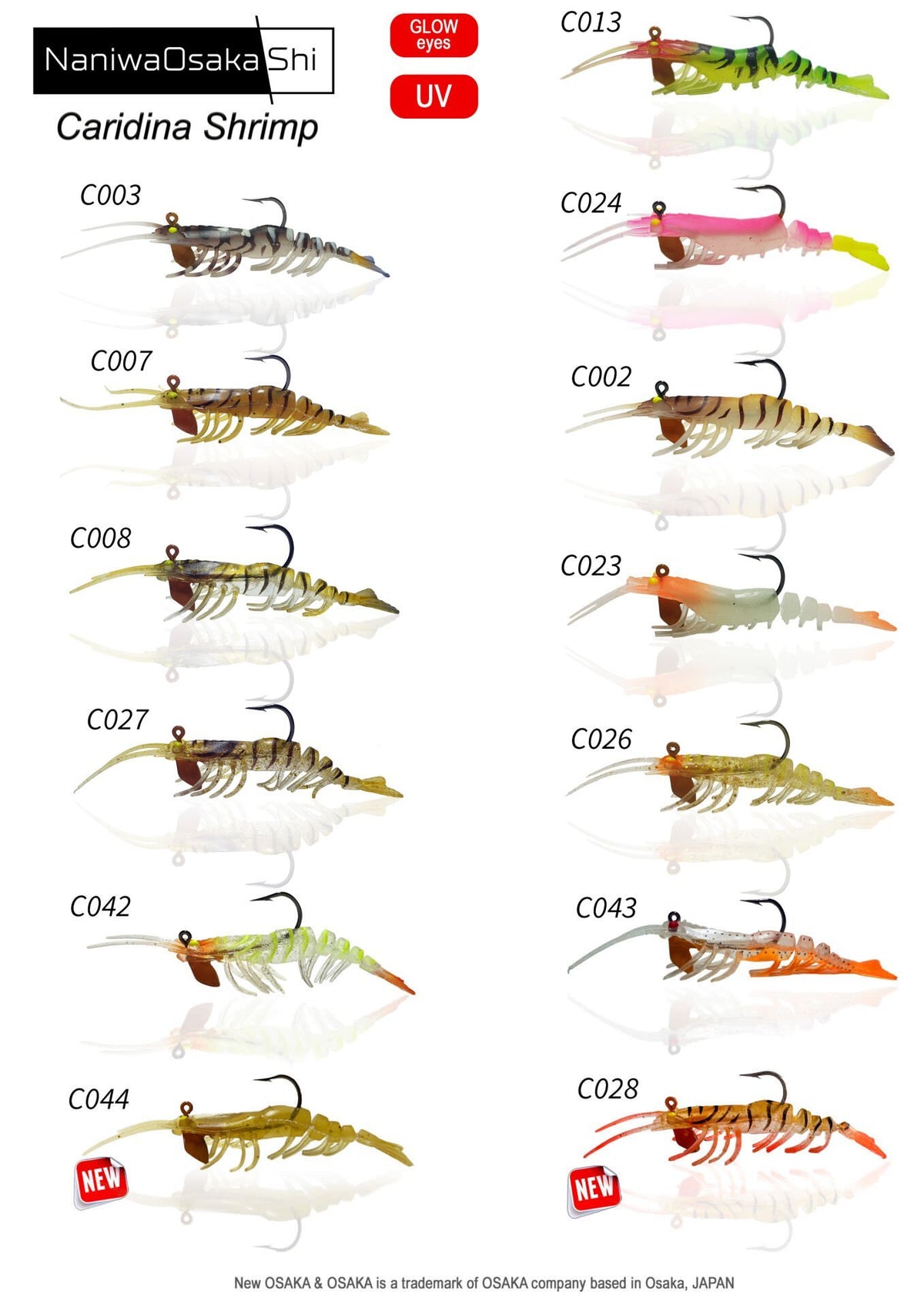 NaniwaOsaka Shi Caridina Shrimp karides 5cm 3,5gr  TPE Yumuşak Karides