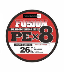 NaniwaOsaka Shi Fusion 8X PE Braided Fishing Line 250mt
