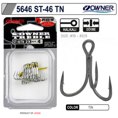 Owner 5646 St-46tn Tin Üçlü Olta İğnesi