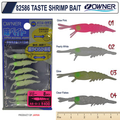 Owner 82586 Taste Shrimp(karides) Bait Lrf Silikonu 4 cm (8 adet)
