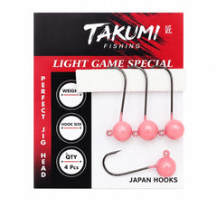 TAKUMI JİGHEAD LRF PİNK GLOW 4 LÜ PAKET