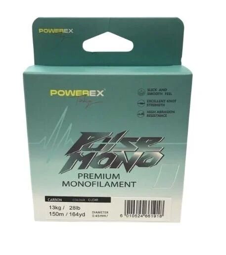 Powerex Pulse 150m. 0,37mm. 8.49kg. Carbon Monofilament Misina