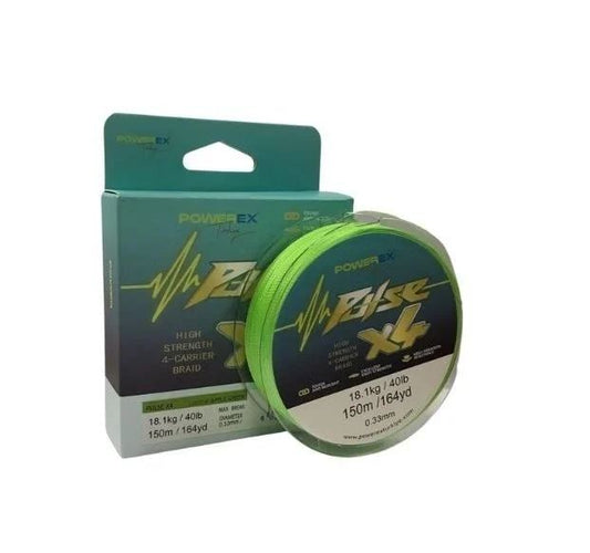 Powerex Pulse 4 örgü 150m. Apple Green 0.14mm/8.1kg İp Misina