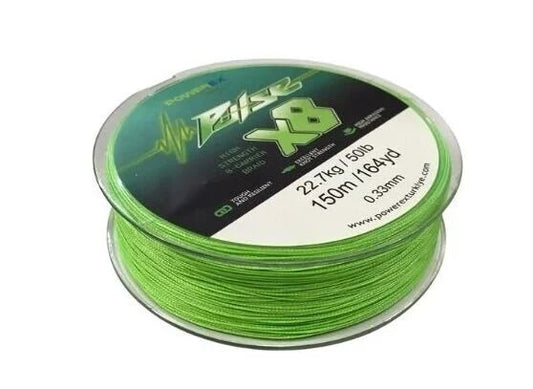 Powerex Pulse 8 örgü 150m. Apple Green 0.23mm/13.6 kg İp Misina