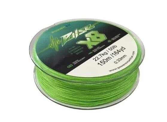 Powerex Pulse 8 örgü 150m. Apple Green 0.20mm/11.8 kg İp Misina